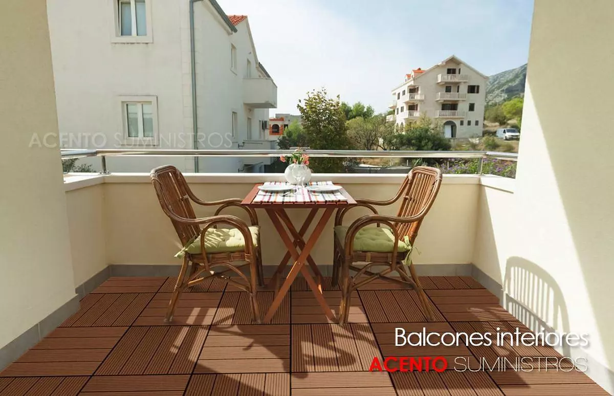 Piso deck wood plastic composite tableta balcones exteriores