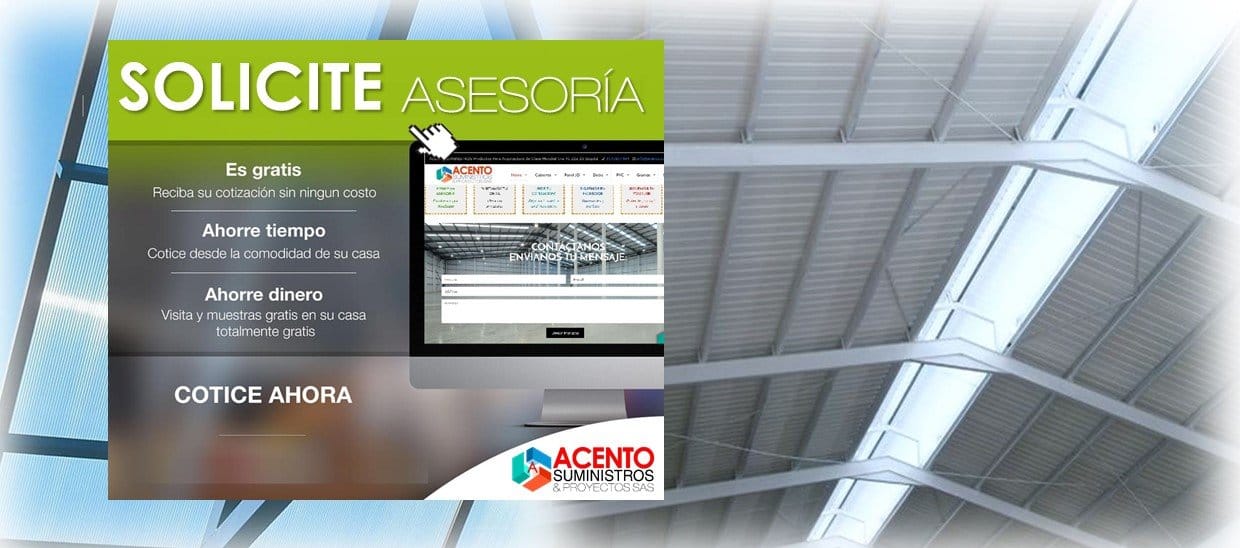 SOLICITE ASESORÍA TÉCNICA ACENTO SUMINSTROS