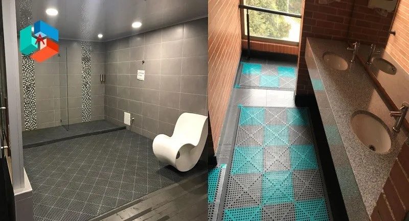 Suelos modulares Ambientes baños y vestieres Easydek Aqua Acento Suministros Pisos para baños y vestieres Easydek Aqua Acento Suministros