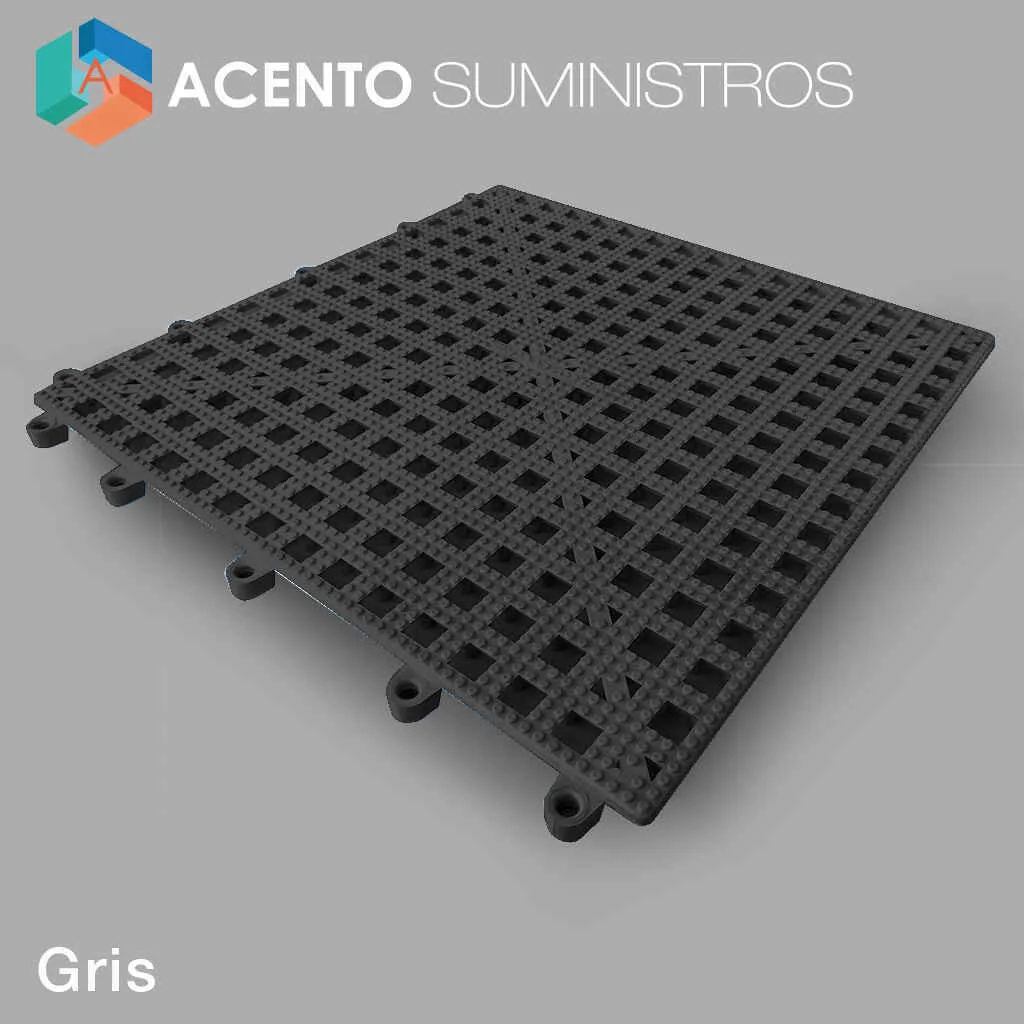 Piso modular Easydeck Aqua color Gris Acento Suministros Piso modular Easydeck Aqua color Gris Acento Suministros