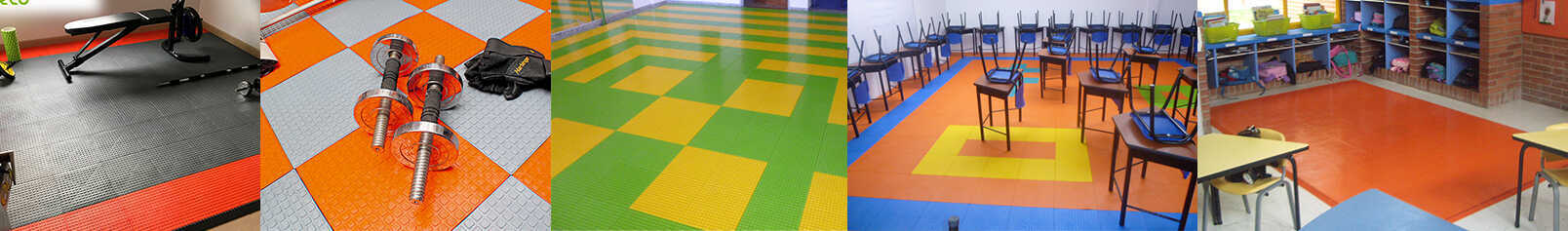 piso de colores modulares resistentes gimnasio acento suministros
