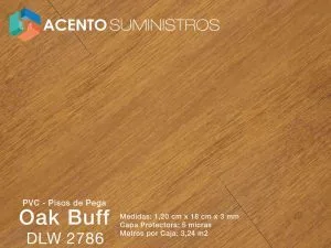 piso laminado 3mm 5 micras tipo madera color marron oscuro oak buff Acento suministros