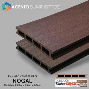Piso Timber Deck color Nogal