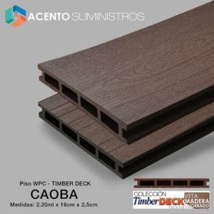 Piso Timber Deck color Caoba