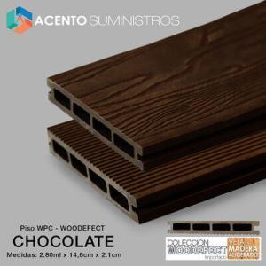 piso deck wpc woodefect color chocolate