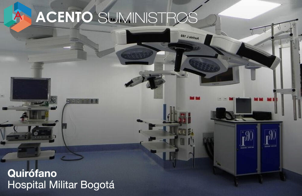 Iinstalacion de piso conductivo en quirofano-Hospital Militar Bogota Acento Suministros