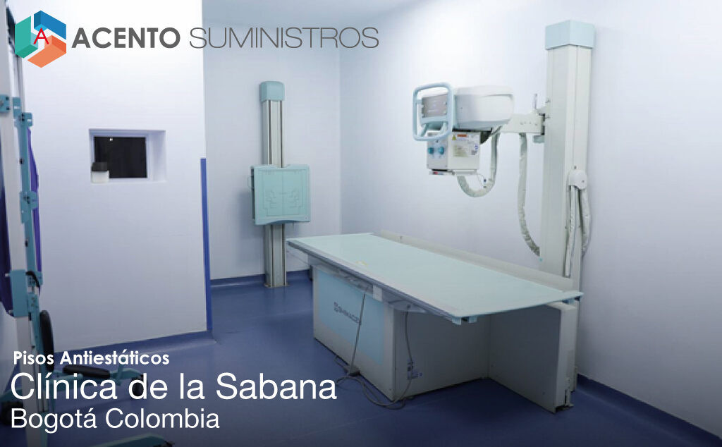 instalacion de piso antiestatico en Clinica de la sabana bogota colombia Acento Suministros