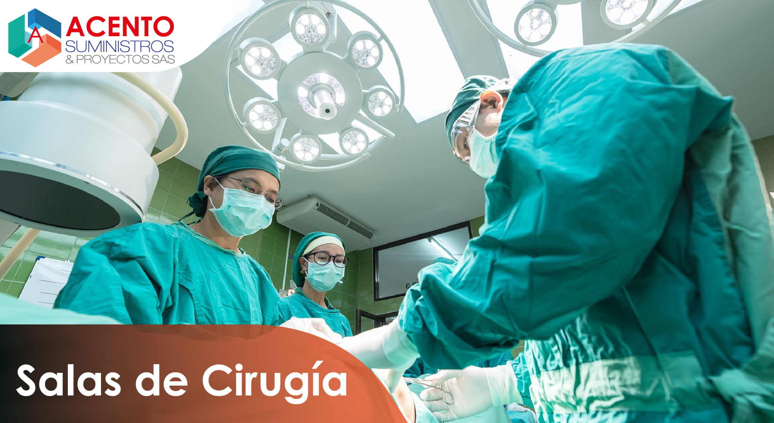 Suministros e instalacion de pisos y complementos en salas de cirugia con la mejor calidad en Colombia en Acento Suministros