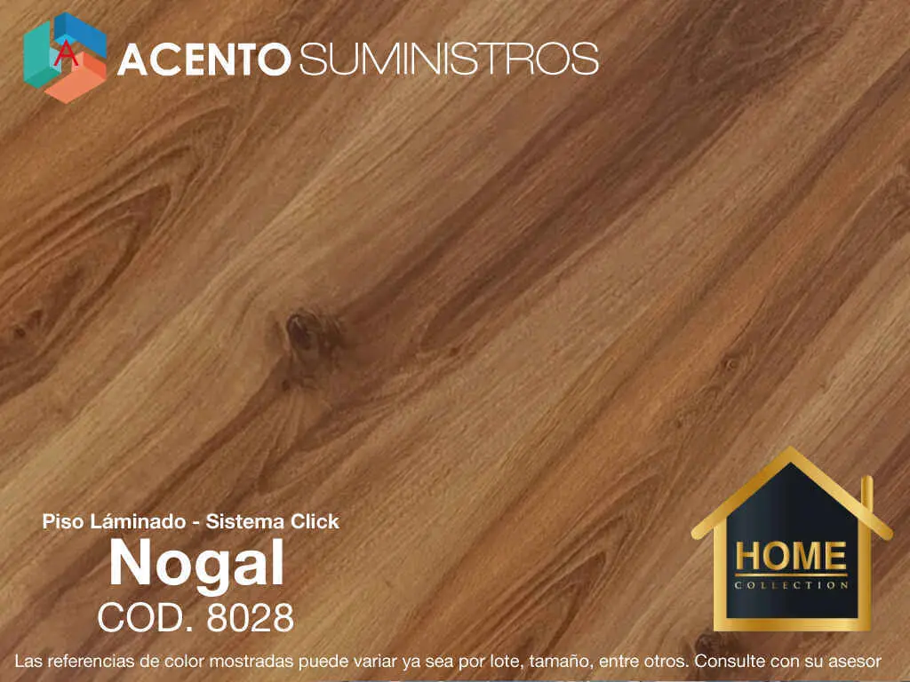 piso laminado home Nogal Acento Suministros