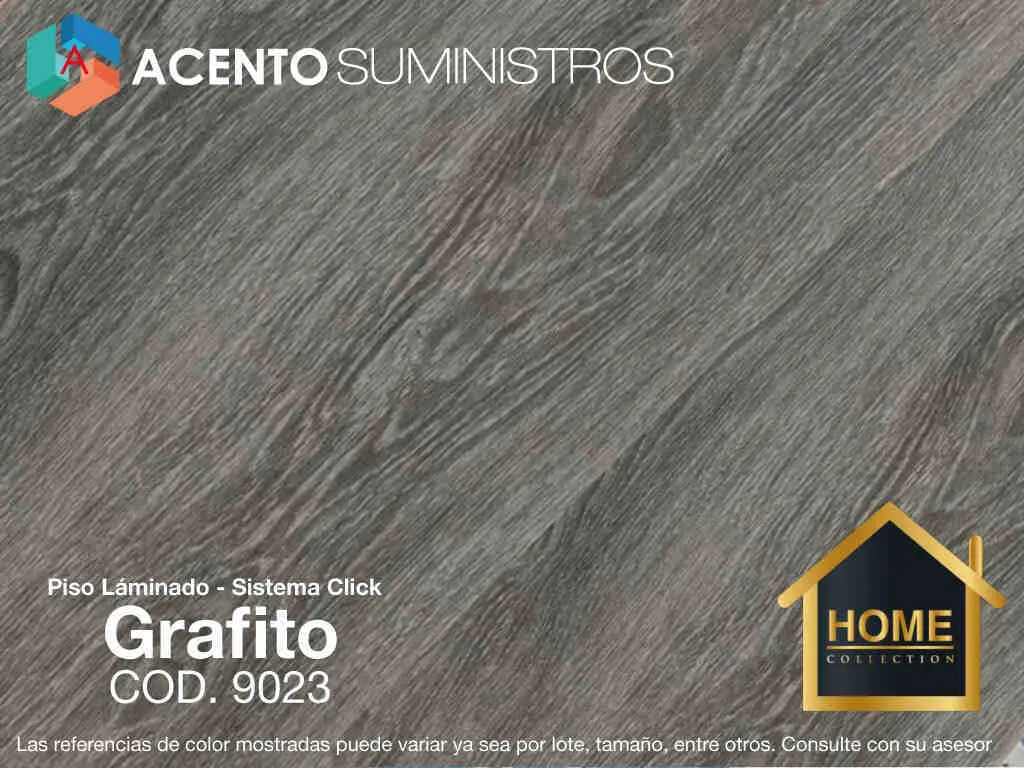 piso laminado home grafito Acento Suministros