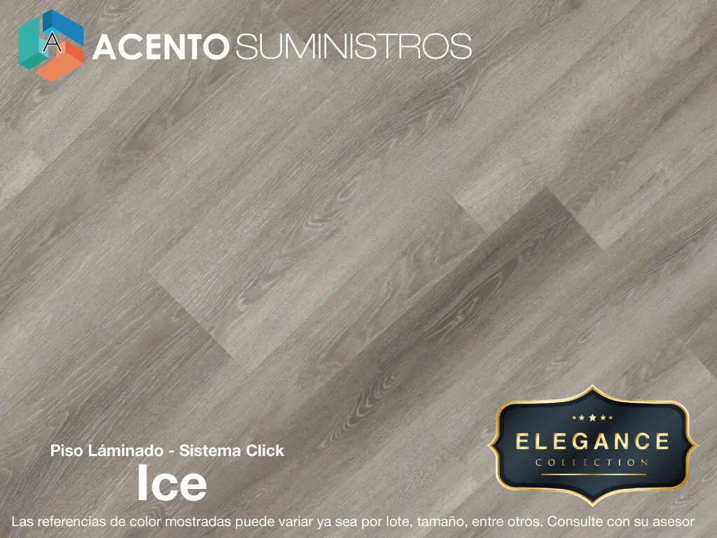 Pisos laminados en sistema Click color gris. Acento Suministros & `Proyectos