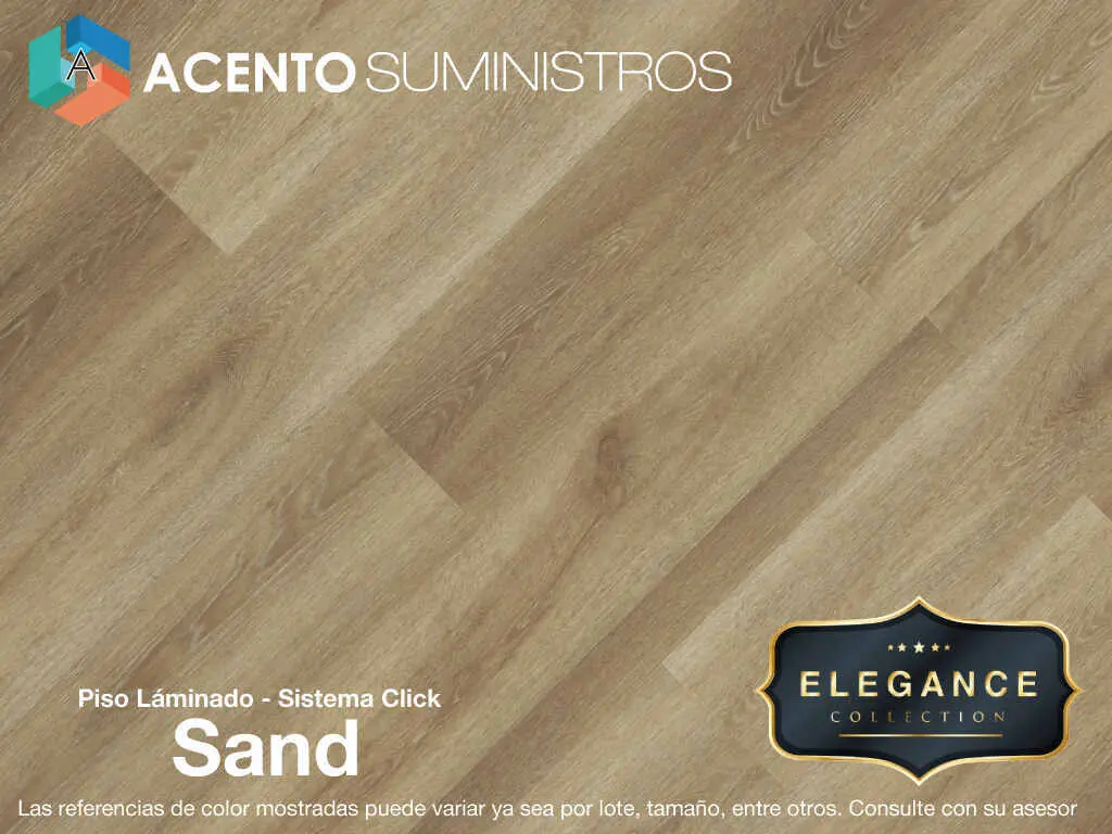 Pisos láminados color beige Acento Suministros