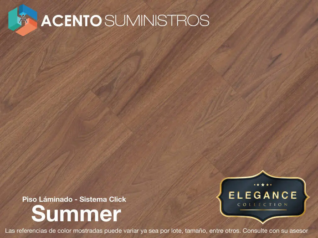 Piso laminado hidrofugo de alta especificacion para areas comerciales y residenciales Acento Suministros y Proyectos SAS