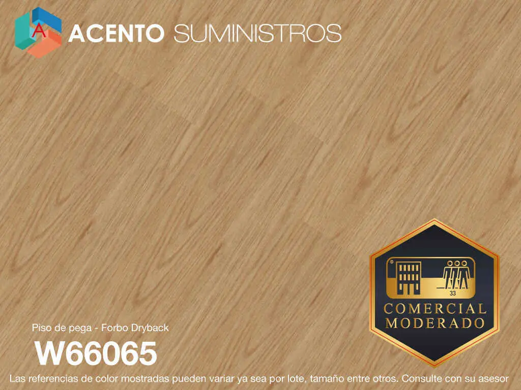 Piso de pega LVT Forbo Dryback color roble W66065 Acento-Suministros Piso de pega LVT Forbo Dryback color roble W66065Acento Suministros
