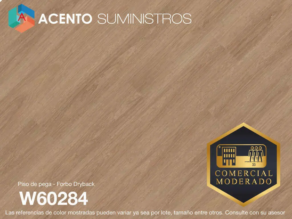 Piso de pega LVT Forbo Allura dryback color W60284 Acento Suministros Piso de pega LVT Forbo Allura dryback color W60284 Acento Suministros