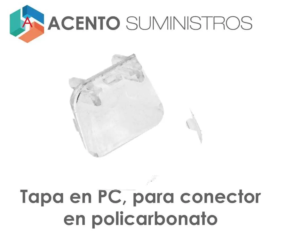 tapa-en-pc-de conector en policarbonato alveolar acento suministros envios a nivel Colombia