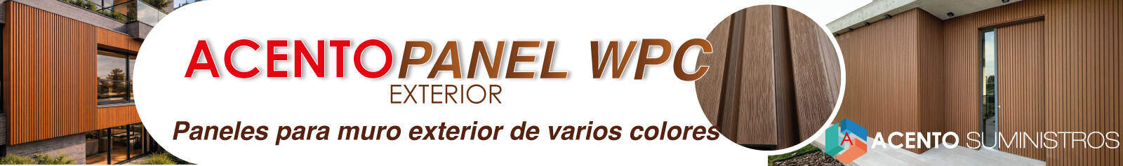 Recubrimiento para fachadas de uso panel WPC para uso exterior e interior alta durabilidad y resistencia.