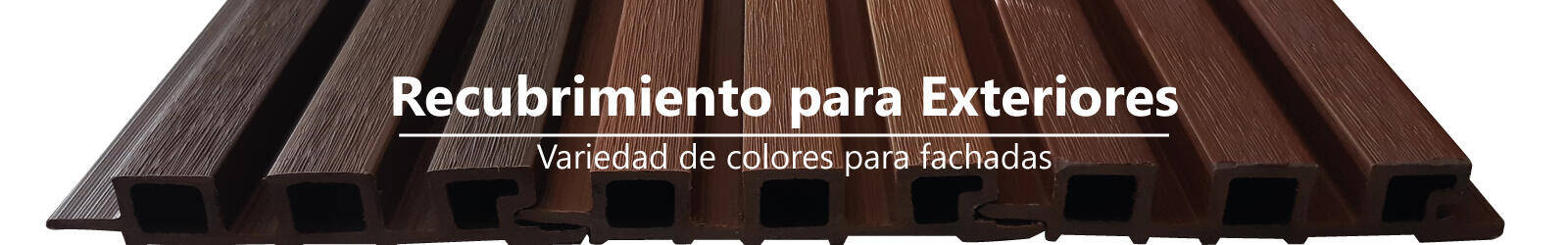 Panel WPC para muros ecteriores en fachadas