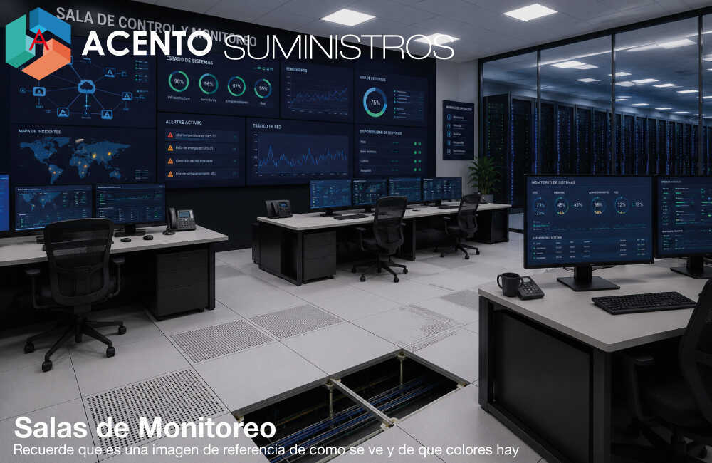 Piso elevado para áreas de monitoreo Acento Suministros Piso elevado para áreas de monitoreo Acento Suministros